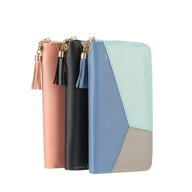 Дамска чанта с голям капацитет и дълга портфейл