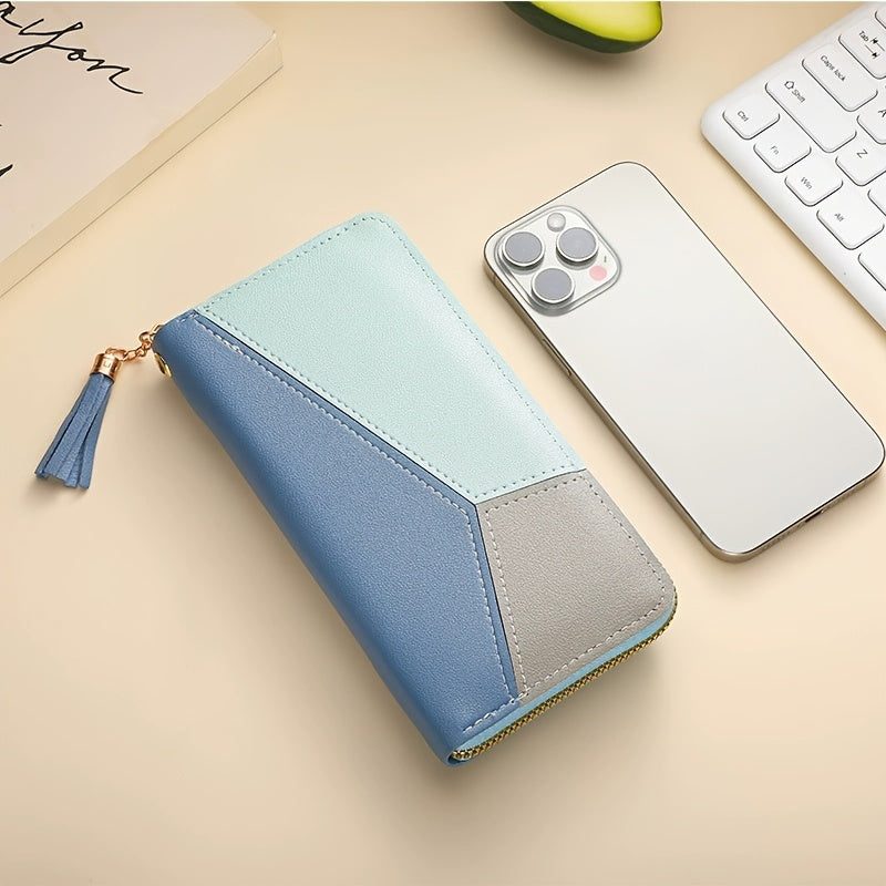 Дамска чанта с голям капацитет и дълга портфейл