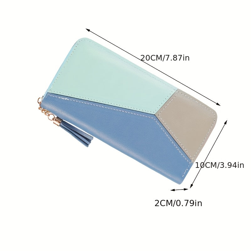 Дамска чанта с голям капацитет и дълга портфейл