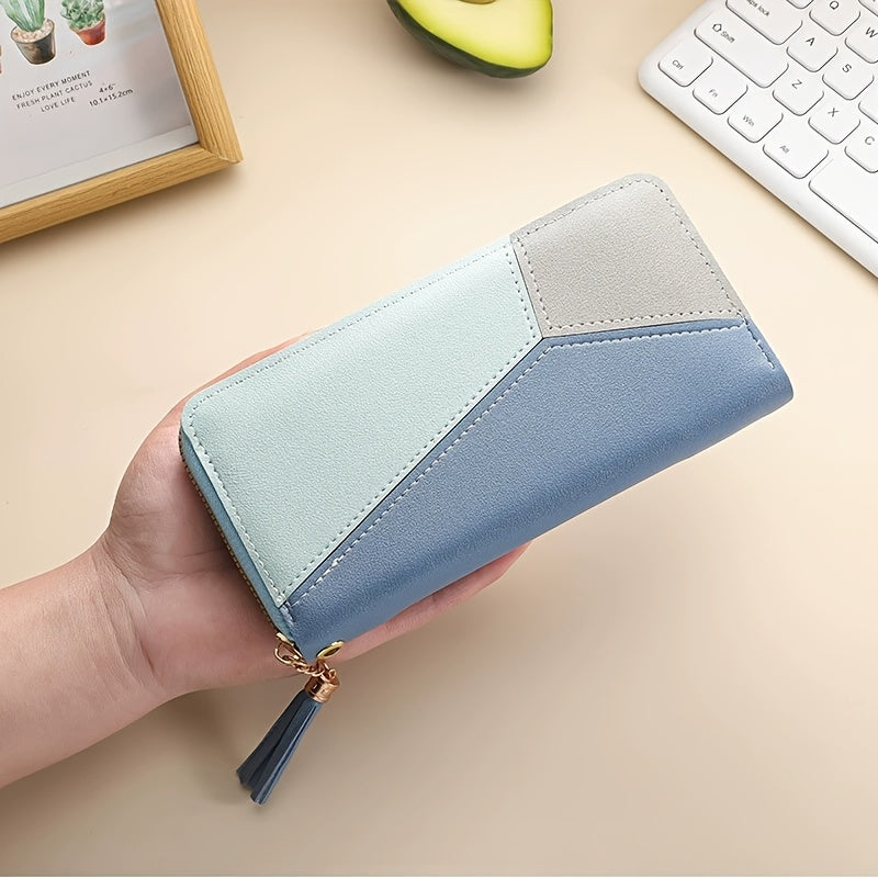 Дамска чанта с голям капацитет и дълга портфейл